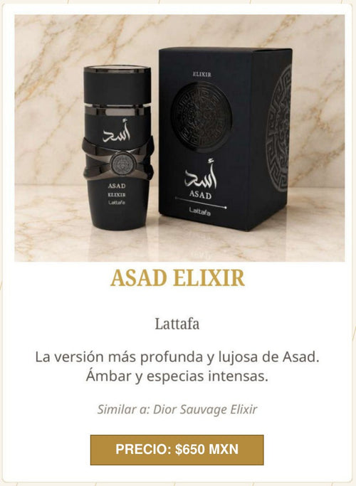 Asad Elixir de Lattafa