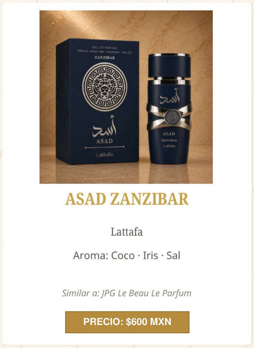 Asad Zanzibar de Lattafa