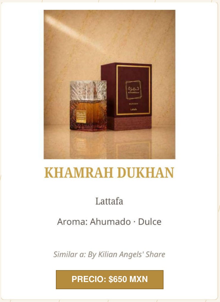 Khamrah Dukhan de Lattafa