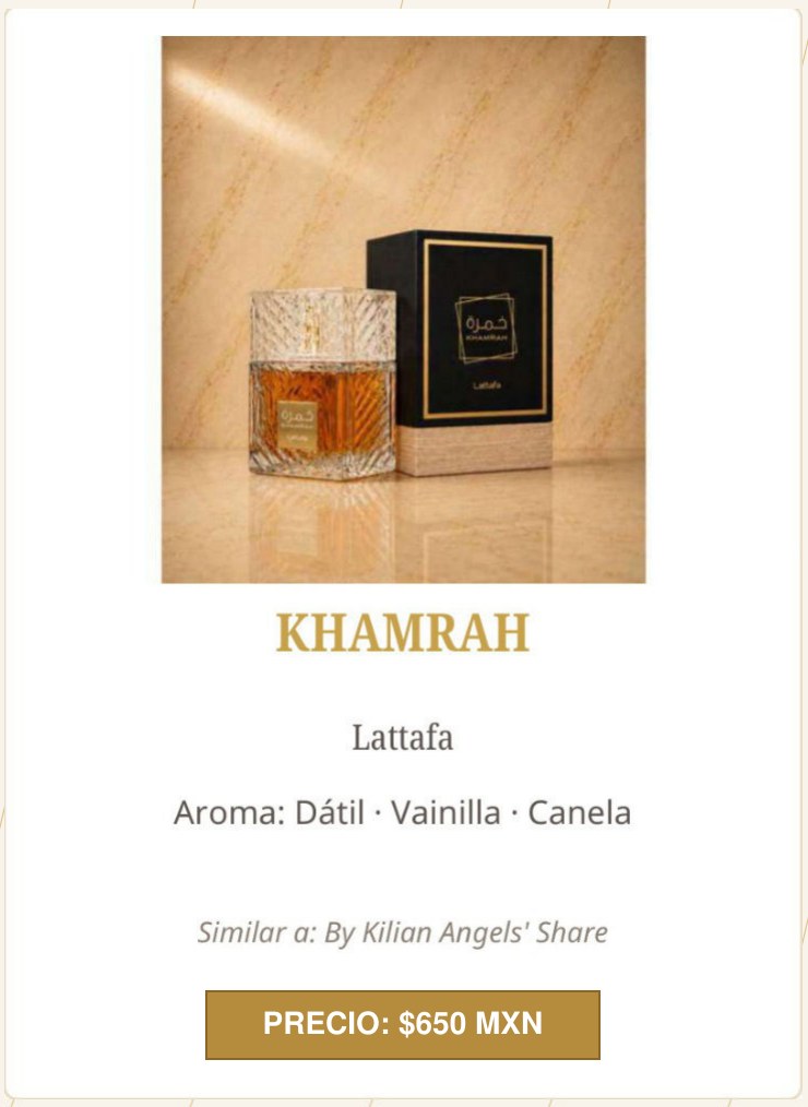 Khamrah de Lattafa