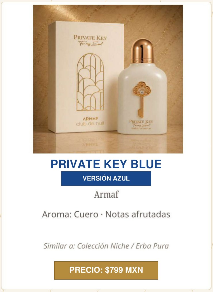 Private Key Blue - Versión Azul de Armaf