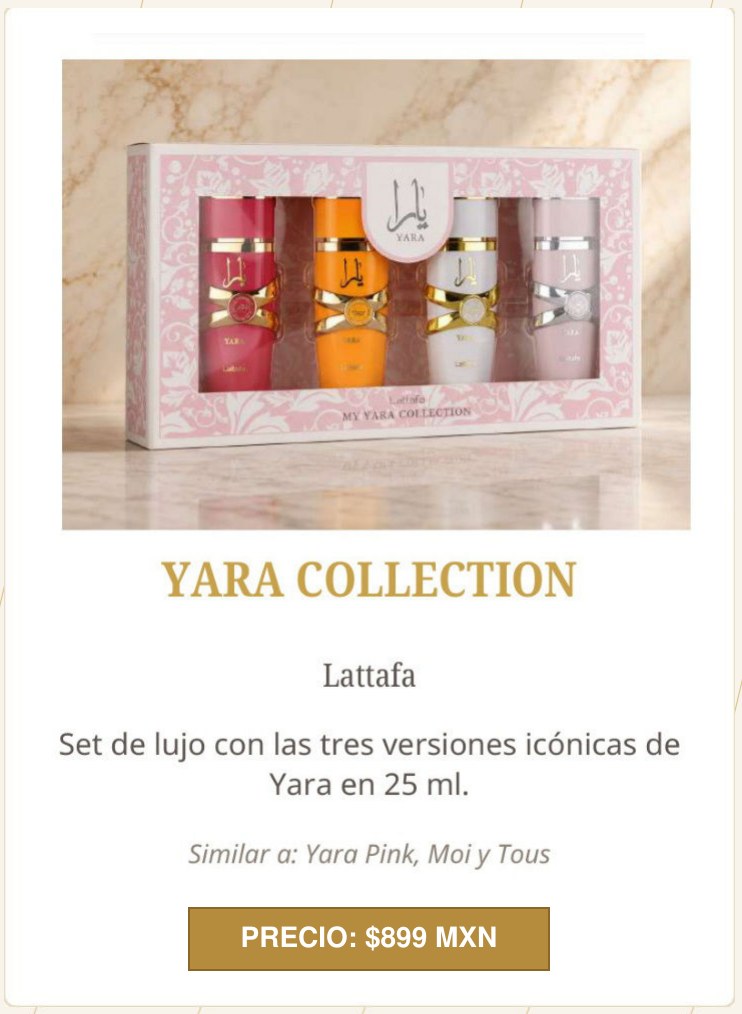 Yara Collection de Lattafa