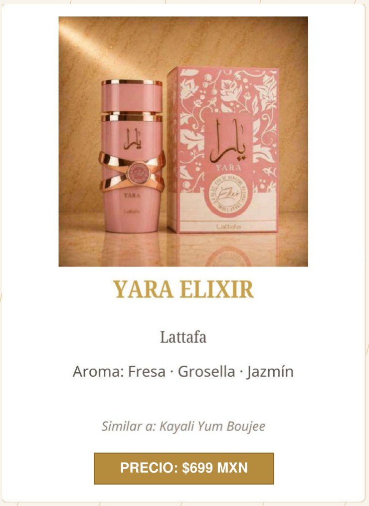 Yara Elixir de Lattafa